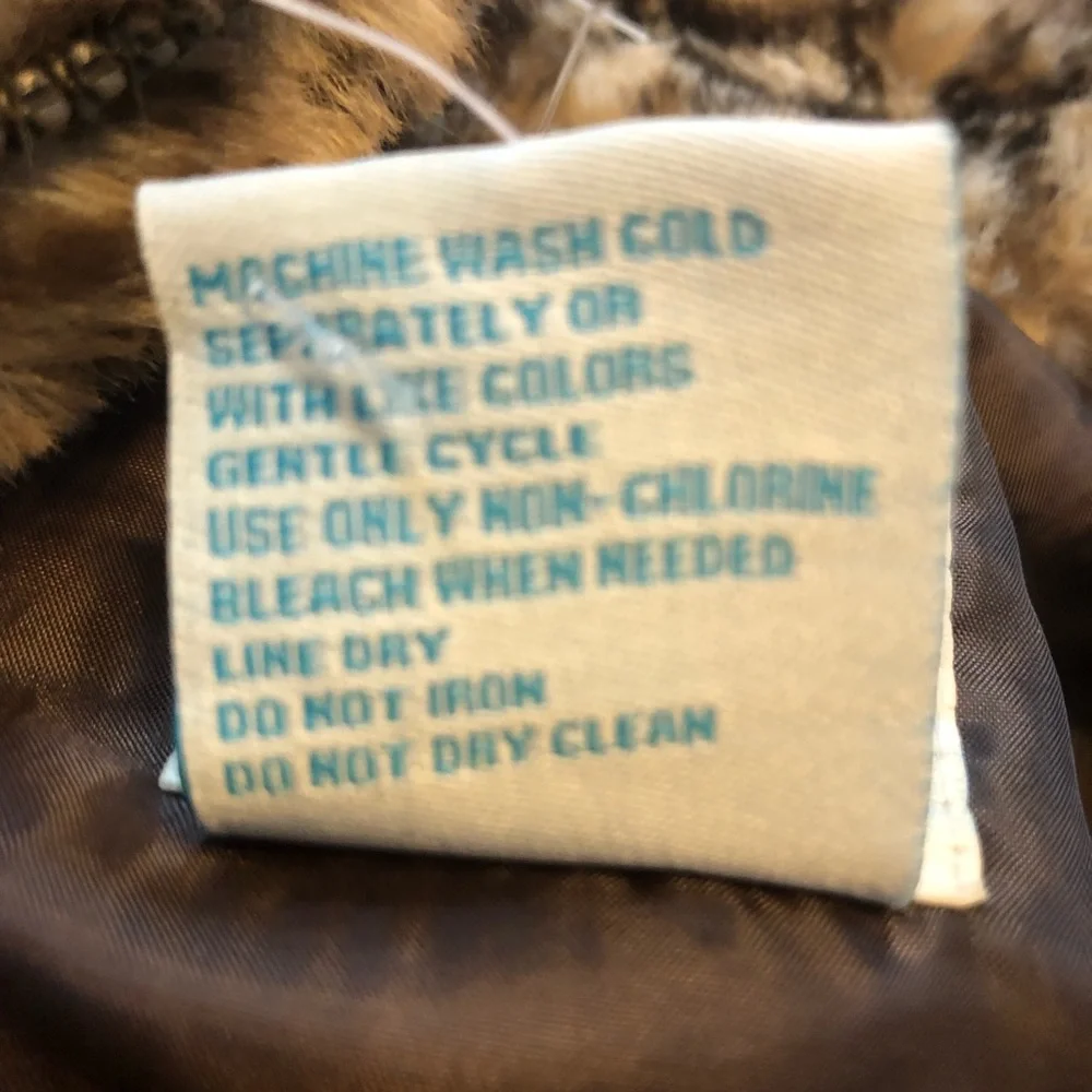 Faux fur vest girls 3T C&C California leopard print